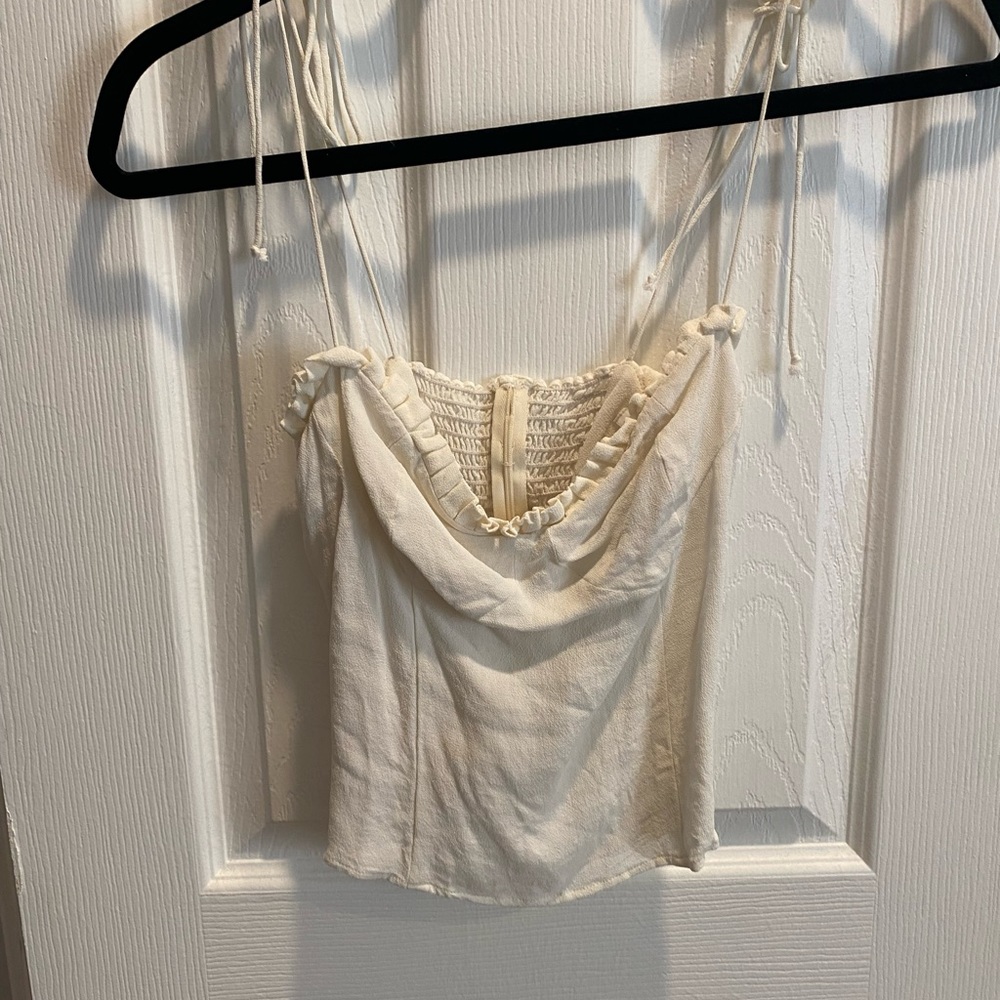 Reformation Finch tank white sz 2